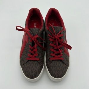Michael Kors Poppy Lace Up MK Signature Sneakers